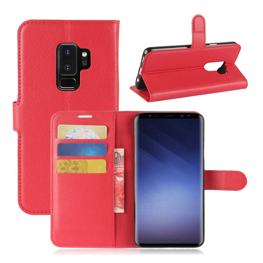 Samsung Galaxy S9 Plus litsipintainen suojakotelo - Punainen