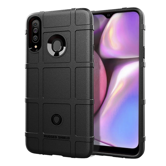 Rugged Shield Samsung Galaxy A20s kuoret - Musta