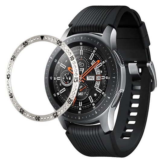 Samsung Galaxy Watch (42mm) crystal stainless steel bezel - Silver