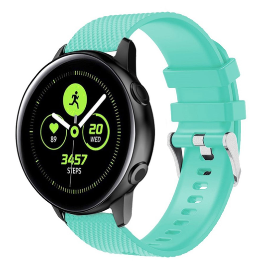Samsung Galaxy Watch Active silicone watch band - Cyan