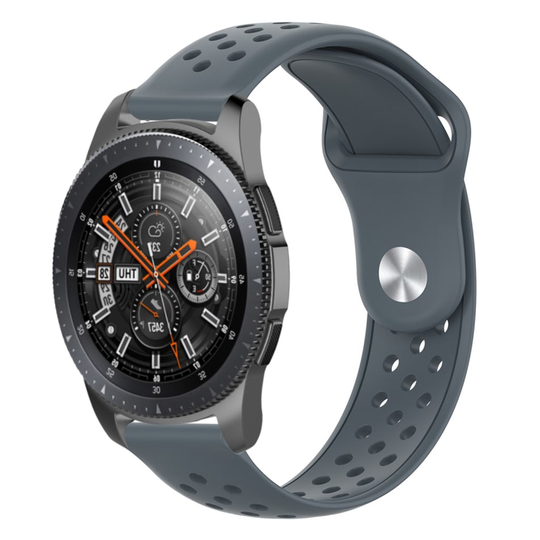 22mm Samsung Galaxy Watch (46mm) silicone watch band - Grey