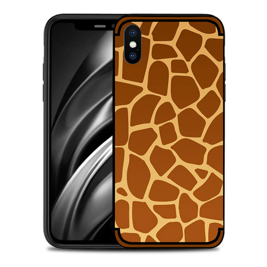 iPhone Xs Max NXE kohokuviollinen pehmeä silikooni muovinen takasuoja kuori - Kirahvi