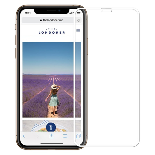 iPhone Xs Max MOFI 9H iskukestävä karkaistu lasinen näyttö suojakalvo - Valkoinen