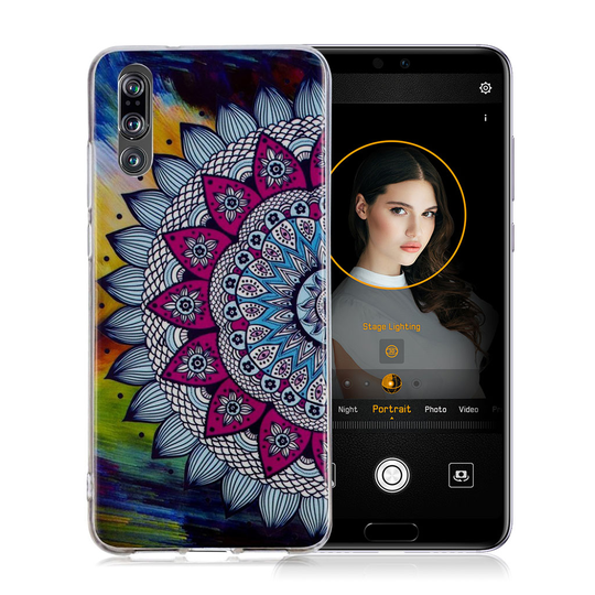 Huawei P20 Pro IMD Kuviollinen Pehmeä TPU Takasuoja Kuori - Mandala Kukka