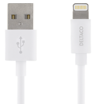 USB-synkronointi- Ja Latauskaapeli IPadille, IPhonelle Ja IPodille, MFi, USB Type A Uros - Lightning