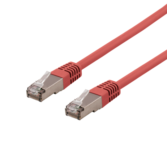 U/FTP Cat6a -laitekaapeli, 1,5 M, 500 MHz, Delta-sertifioitu, LSZH, Punainen