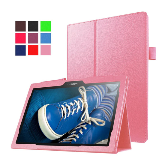 Lenovo Tab 10 TB-X103F litchi skin leather flip case - Pink