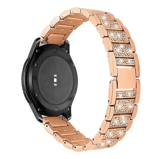 22mm Samsung Gear S3 Frontier rhinestone stainless steel watch band - Gold