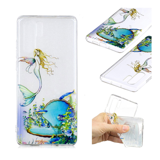 Huawei P30 Pro printtikuosi pehmeä suojakotelo - Merenneito