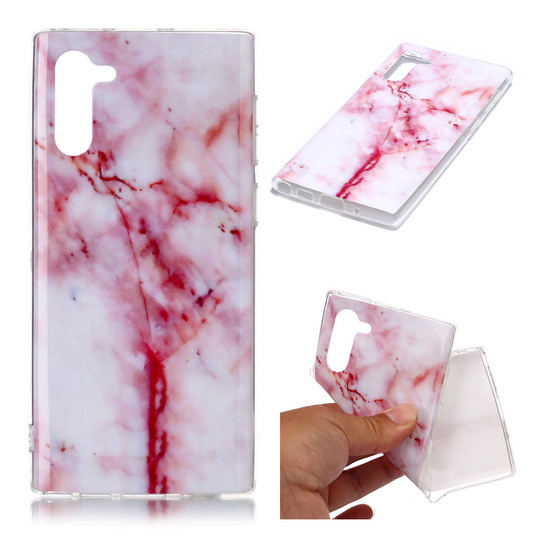 Marble Samsung Galaxy Note 10 kuoret - Ruusu Marmori