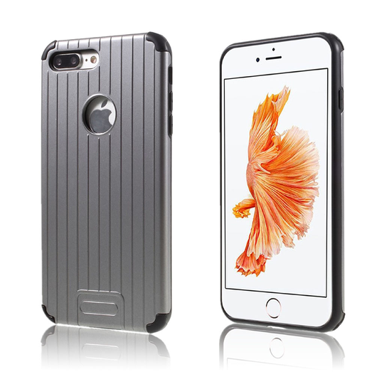 Hougaard Phone 7 Plus / 8 Plus Joustava Suojaava Muovikuori - Harmaa