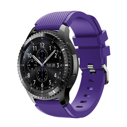 Samsung Gear S3 Trendikäs Joustava Silikoni Kellon Ranneke - Violetti