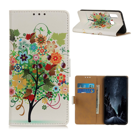 Samsung Galaxy A20e pattern leather case - Colorized Tree