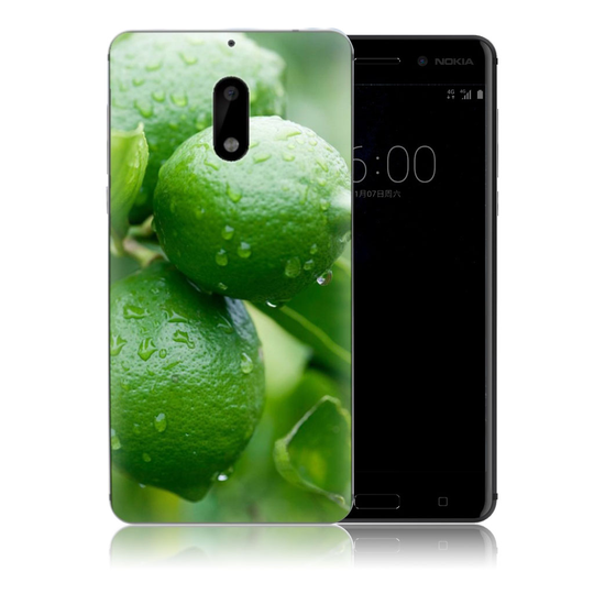 Nokia 6 uniikki suojakuori - Vihreä omena
