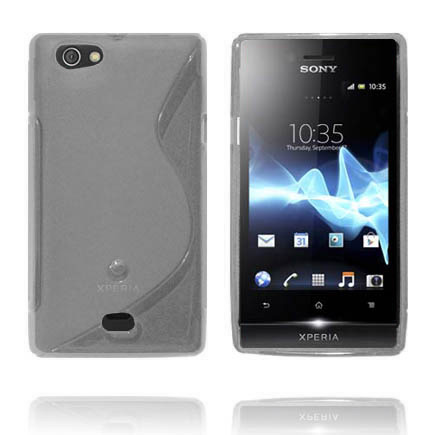 Läpikuultava S-Line (Harmaa) Sony Xperia Miro Suojakuori