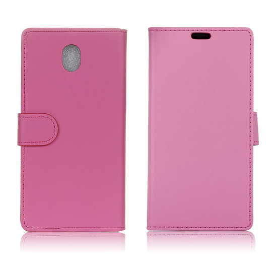 Samsung Galaxy J5 (2017) siisti nahkakotelo - Pinkki
