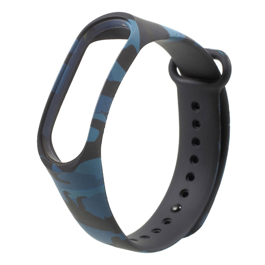 Xiaomi Mi Band 3 camouflage silicone watch band - Blue