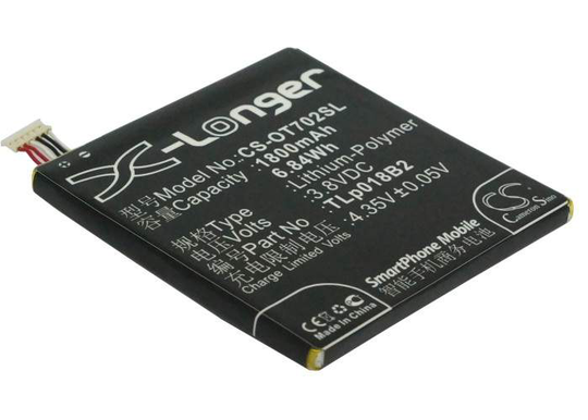 Alcatel One Touch 7024 One Touch 7024W One Touch Fierce akku 1800mAh