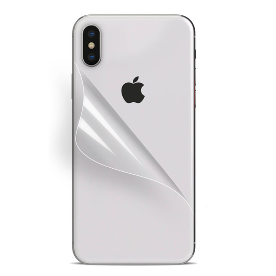 iPhone XS puhelimen pehmeä muovinen suojakalvo takapuolelle - Transparentti 3kpl/ setti