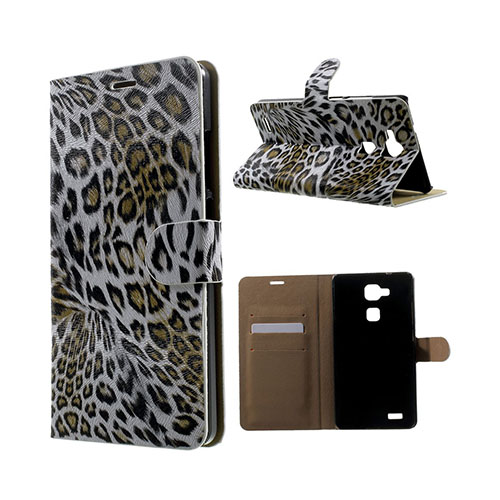 Wildlife Huawei Ascend Mate7 Suojakotelo - Valkoinen Leopardi