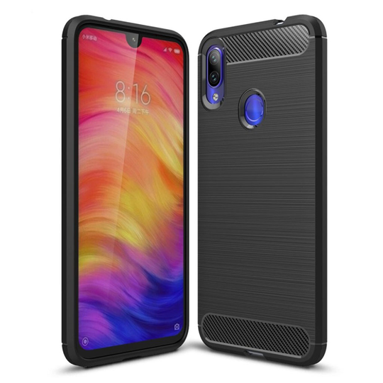 Carbon Flex Xiaomi Redmi Note 7 kuoret - Musta