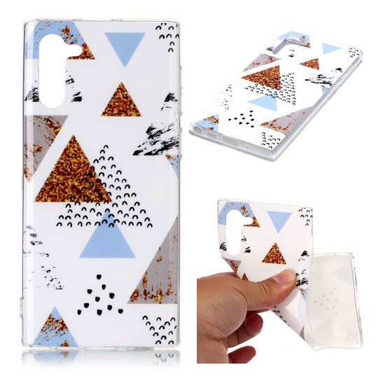 Marble Samsung Galaxy Note 10 kuoret - Kolmiokuvio marmori
