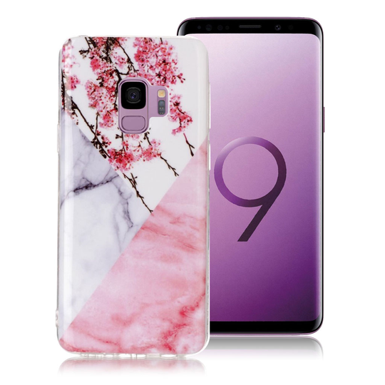Samsung Galaxy S9 Kuviollinen IMD Pehmeä TPU Takasuoja Kuori - Pinkki Kukka