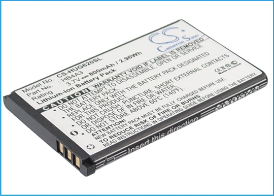 Huawei G6620 T1201 T1209 G7210 T-Mobile Groove Panama Orange Panama Akku 800 mAh