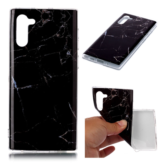 Marble Samsung Galaxy Note 10 kuoret - Musta