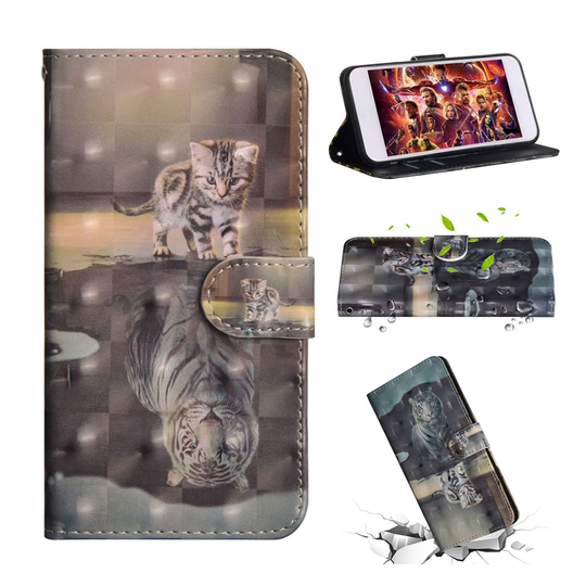 Sony Xperia L3 kuviollinen décor nahkainen suojakotelo - Vesi