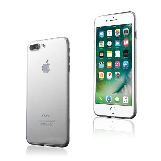Xincuoco Phone 7 Plus / 8 Plus Kirkas Joustava Muovikuori - Läpinäkyvä