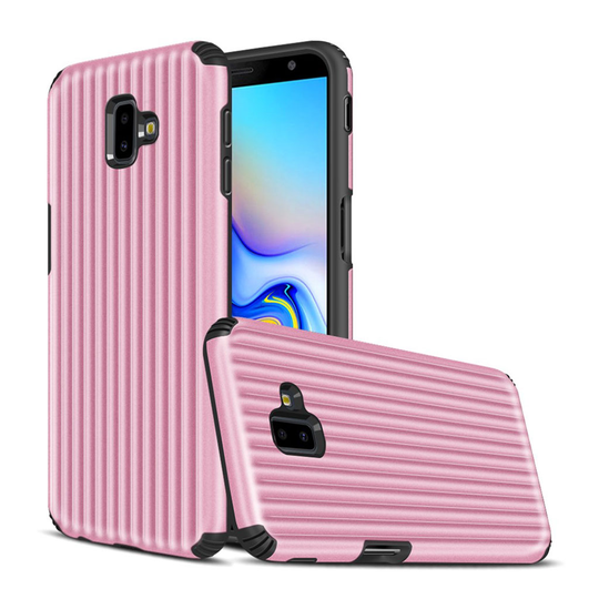 Samsung Galaxy J6 Plus (2018) suitcase hybrid case - Pink