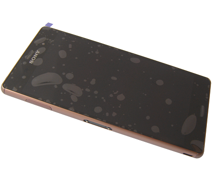 Etupaneeli kosketuspaneelilla and Näyttö Sony D6603 / D6653 Xperia Z3 - copper (Alkuperäinen)