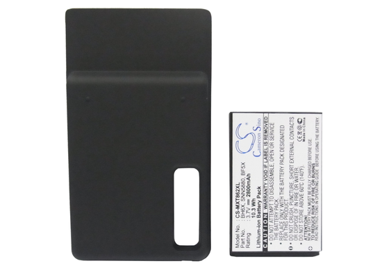 Cameron Sino tarvikeakku Motorola XT862 tehoakku erillisellä laajennetulla takakannella 2800 mAh