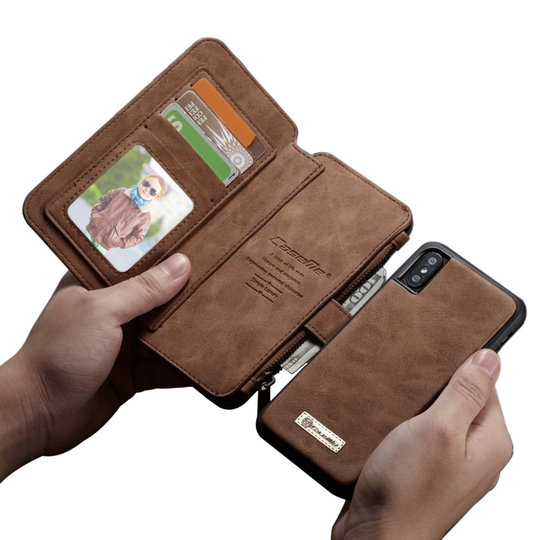 CASEME iPhone X tyylikäs suojakotelo - Ruskea