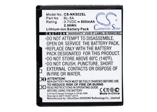 Nokia Asha 502 akku 800 mAh